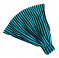Bicolour Striped Headband Eco Jersey navy/turquoise | bingabonga