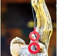 Sustainable Necklace BIG CIRCLES Red » Sundara