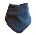 bingabonga Baby dribble bib eco cotton/fleece Lilac-mixed/Blue