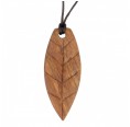 Handmade Necklace with Walnut Leaf pendant