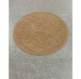 Living Designs - Hand tufted Flower of Life Rug cinnamon mixed
