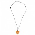 Natural Necklace with Pendant “Heart” made of Olive Wood