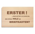 Wooden Postcard “Erster” (First)