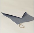 Organic Linen Cleaning Rag Light Blue » nahtur-design