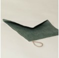 Organic Linen Cleaning Rag Dark Green » nahtur-design