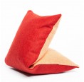 Reversible Organic Travel Pillow Red/Orange » nahtur-design