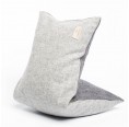 Reversible Organic Travel Pillow Light Grey/Blue-Grey » nahtur-design