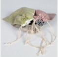 Set of 3 Organic Linen Sachet for soap, herbs » nahtur-design