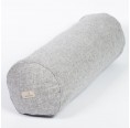 Organic Neck Roll Pillow – Fill with Spelt Husks & Loden Pillowslip – Grey