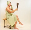 Bath Towel Set Waffle Half-Linen & Cotton » nahtur-design
