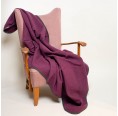 nahtur-design Fluffy Loden Blanket (new wool) berry/black