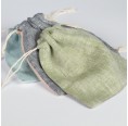 Organic Linen Soap Pouch set of 3 » nahtur-design