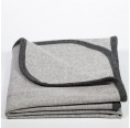Leichte Wolldecke grau Merinoloden » nahtur-design