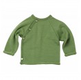 JaPu Sweater, apple green Terrycloth Organic Wool/Silk | Reiff