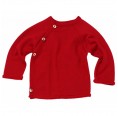 JaPu Sweater, burgundy Terrycloth Organic Wool/Silk | Reiff