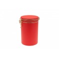 Tindobo round Coffee Can & Food Storage Container Bean Edition 500 red