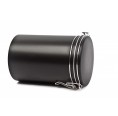 Tindobo round Coffee Can & Food Storage Container Bean Edition 500 black