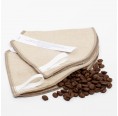 Set of 2 reusable Organic Linen Coffee Filter natural » nahtur-design