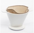 Reusable Organic Linen Coffee Filter natural for filter cones » nahtur-design