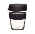 KeepCup Brew Black - reusable cup made of Glass for Coffee etc.