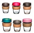 KeepCup Brew Cork - refillable cup glass & cork band 