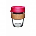 KeepCup Cork Thermal 12 oz - refillable cup made of glass with cork band