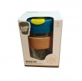KeepCup Brew Cork Turbine - refillable cup made of glass with cork band