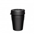 KeepCup Thermal Black reusable stainless steel cup