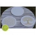 Range of Round Diatomaceous Earth Coaster » Small Greens