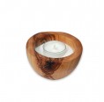Olive wood tealight holder | Olivenholz erleben
