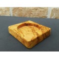 Candle Holder PAOLO for Pillar Candle, olive wood candle socket | D.O.M.