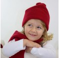 Children Fleece Bobble Cap from Organic Wool