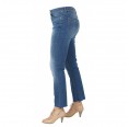Women Fringe Hem Slim Fit Jeans, Organic Cotton | bloomers
