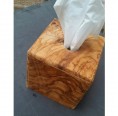 D.O.M. Tissue Box Cover, olive wood