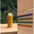 10 Smoothie Glass Straws clear or colourful | Living Designs
