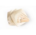 Organic BBQ tableware - 6 plates, knives, forks from palm leaf | Leef