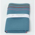 Linen Napkins Set of 4 Dove Blue + red shade embroidering » nahtur-design