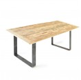 lignaro. upcycled wooden table with magnetic legs 1 - plank patina 1