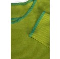 Organic women long-sleeved shirt lime-green striped | Jalfe