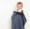 Sustainable Loden Blanket (new wool) blue/black » nahtur-design