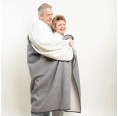Fluffy Loden Blanket (new wool) grey/beige » nahtur-design