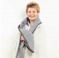 Fluffy Loden Blanket (new wool) beige/grey » nahtur-design
