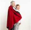 Fluffy Loden Blanket (new wool) red/black » nahtur-design