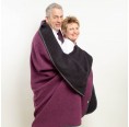 Fluffy Loden Blanket (new wool) berry/black » nahtur-design