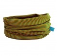 Loop Scarf Mini Ringlets yellow/green - eco cotton | bingabonga