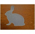 Bunny Sew-on Patch - Organic Cotton Grey » Ulalue