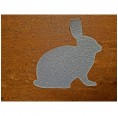 Bunny Sew-on Patch - Organic Cotton grey right » Ulalue