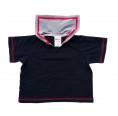 Short-Sleeve Baby Sailor Shirt blue, eco cotton | Ulalue