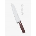 Plastic-free Santoku Knife rosewood handle » My-Blades