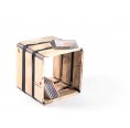 moveo. VIA 30.30 shelving module of recycled wood | reditum